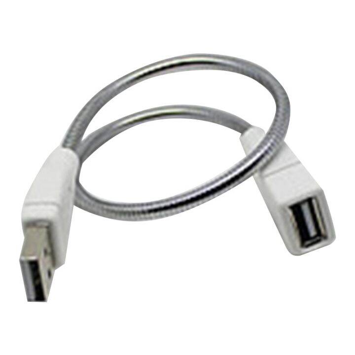 usb-male-to-female-extension-cable-led-light-fan-adapter-cable-flexible-metal-hose-power-supply-cord-4-copper-core-usb-hubs