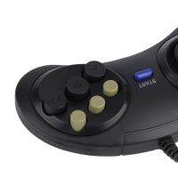 【In Stock】 avk7n0 Classic Wired 6ปุ่ม Joypad Handle Game Controller สำหรับ SEGA MD2 PC Mega Drive Gaming อุปกรณ์เสริมรีโมทคอนโทรล