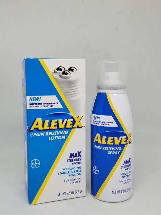 Aleve Pain Relieving Muscle Spray & Lotion Roll-On Max Strength | Lazada PH