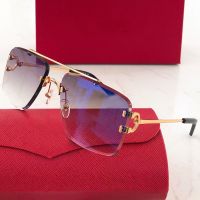 Sunglasses Men Carter Wire C Designer Diamond Cut Sun Glasses Shades For Women Mens Brand Luxury Vintage Eyewear Gafas De Sol