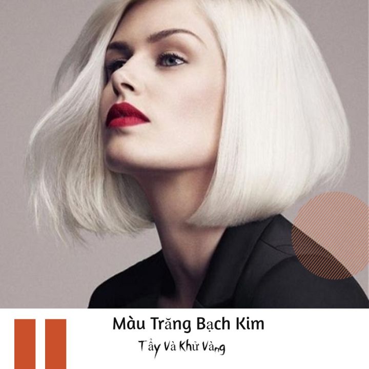 Bạn muốn sở hữu mái tóc trắng bạch kim thật cuốn hút và đầy nghị lực? Nhuộm tóc màu trắng bạch kim chính là lựa chọn hoàn hảo cho sự thay đổi ngoại hình của bạn. Hãy xem ngay hình ảnh liên quan để khám phá vẻ đẹp tuyệt vời của mái tóc này nào!