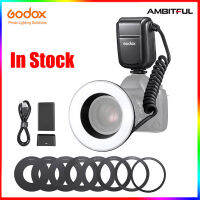 Godox MF-R76 RING76 5000K มาโครไฟวงแหวน LED Speedlite แฟลชสำหรับกล้อง Sony Canon Nikon รุ่น5D 6D 7D 60D 70D 80D D850 A7MIV