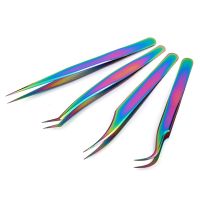 【LZ】∏☂  1 Pcs Eyelashes Tweezers Stainless Steel Superhard Tweezers High Precision Anti-static Tweezers for Eyelash Extensions