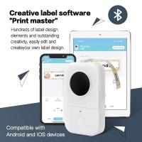 DIY Sticky Printer Phomemo Christmas Label Maker D30 Adhesivo Notes Printer + Papel Roll Thermal Paper Printing