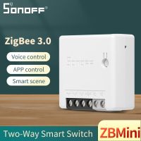 【No-profit】 FairBay SONOFF Zigbee ZB มินิสวิตช์สองทางสวิตช์อัจฉริยะโมดูลสมาร์ทโฮมระยะไกลทำงานร่วมกับแหล่งรวมอัญมณี/สมาร์ท