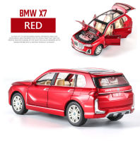 1:24 BMW X7 Car Model Alloy Car Die Cast Toy Car Model Pull Back Childrens Toy Collectibles Free Shipping