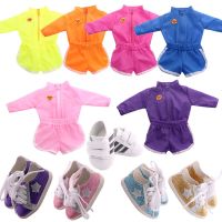 Smiling Face Protection Clothing Sportswear For 18 Inch American And 43 Cm Reborn Baby Doll Clothes Accessories  Childrens Toy Hand Tool Parts Access