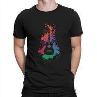 Colorful Unique Tshirt Bass Guitar Rock Music Casual T Shirt Newest T-Shirt For Men