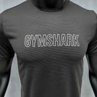 Quick-drying short-sleeved summer mens cultivate ones morality round collar T-shirt coat letters for fitness arrivalgymshark muscle