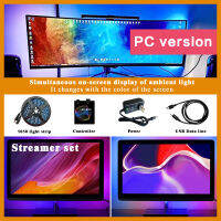 5M5V WS2812b 5050 LED Light Strip Rgb Streamer Iillusion Sync with PC Screen Overflow Color Background Light Strip 1m2m 3m 4m 5m