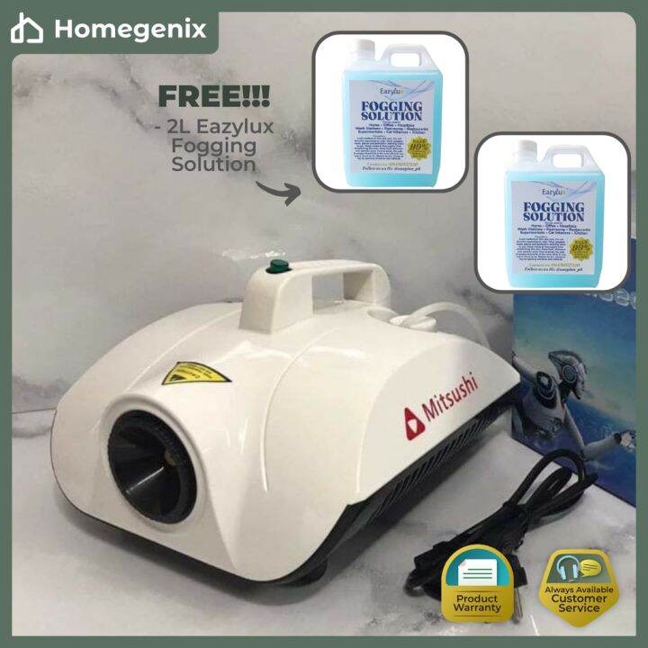 Heavy Duty Mitsushi Fog Machine FREE 2L FOGGING SOLUTION Disinfect