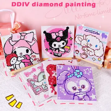 Diy Sanrios Hello kitty Diamond Painting Children's Cartoon Kit Diamond  Painting 5D Craft Painting Creative Home Decoration toys
