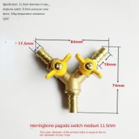 1pcs 8mm 10mm Hose Barb Y Type Three 3 Way Brass Shut Off Ball Valve Pipe Fitting Connector Adapter For Fuel Gas Water Oil Air