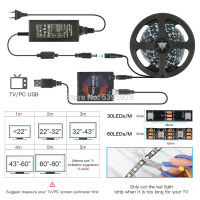 Computer Desktop PC Screen Background Lighting With WS2812B LED Strip 5050 RGB Dream Color LightBox Kit 1M 2M 3M 4M 5M DC5V