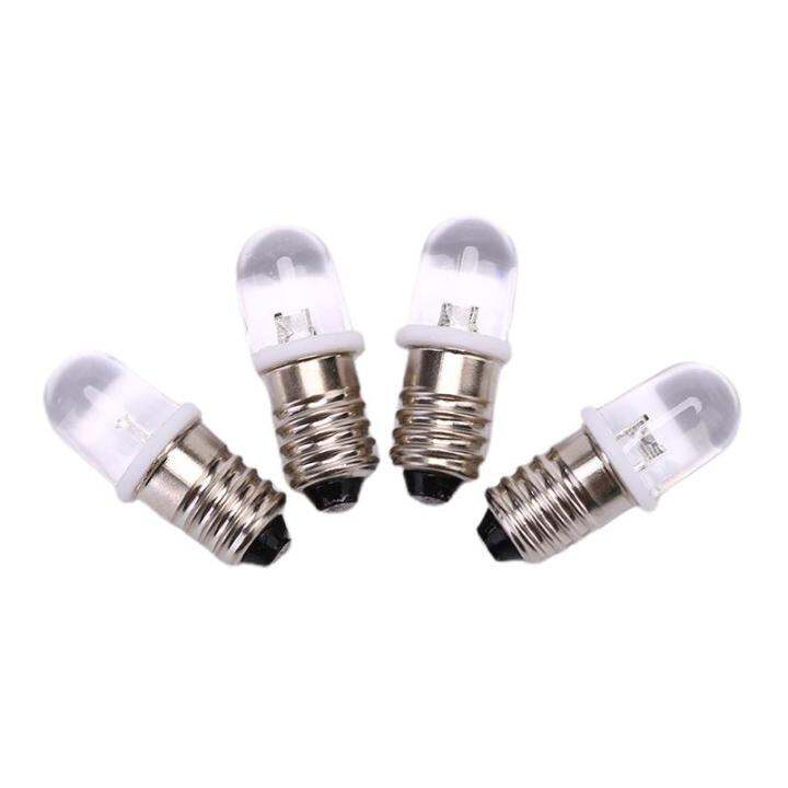 pheebss-5pcs-e10หลอดไฟled-dc-3v-4-5vเครื่องมือหลอดไฟไฟให้สัญญาณไฟฉายหลอดไฟ