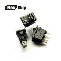 10pcs/lot Delicate Rocker Switch KCD11 AC 250V 3A 3 Pin Black ON/OFF I/O SPST Snap in Mini Boat