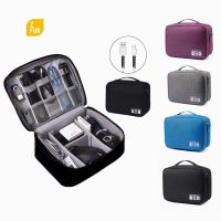 Travel Electronic Accessories Bag Waterproof Portable Cable Organizer Carrying Case for iPadUSB GadgetDigital Storage Bag Box