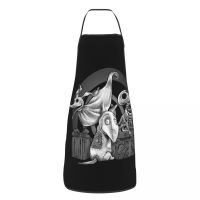 Sparky Frankenweenie Apron Women Men Unisex Bib Creepy Dog Tim Burton Cooking Kitchen Tablier Cuisine Chef Baking