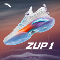 ANTA รองเท้าผ้าใบผช รองเท้าบาสเก็ตบอลผู้ชาย Z-UP รองเท้ากีฬาสำหรับผู้ชาย กันกระแทก กันการฉีกขาด112311105