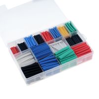 670PCS/Box Polyolefin Heat Shrink Tube Assorted Insulation Shrinkable Tube 2:1 Wire Cable Sleeve Kit Electrical Circuitry Parts