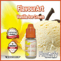 Flavour Art Vanilla Ice Cream - กลิ่นไอศครีมวนิลลา - กลิ่นผสมอาหาร - ผ่านการรับรองจาก อย. ประเทศไทย บรรจุและขายโดย Flavorfy กลิ่นผสมอาหารอเนกประสงค์ เหมาะสำหรับ ลูกอม, กัมมี่, น้ำผลไม้, เบเกอรี่, ไอศครีม, ของเหลวอื่่นๆ