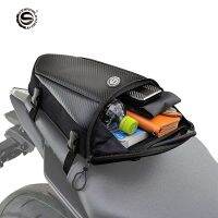 ☍✷☢ Waterproof Motorcycle Rear Seat Bag Black Motocross Moto Adventure Tail Bag Backpack Dual Sport Biker Bag Pack with Rain Cover