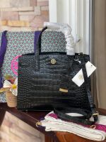 กระเป๋าสะพายข้าง TORY BURCH Carson Convertible Croc Leather รุ่นท็อป