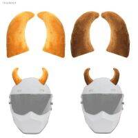 ▩ 1 Pair Christmas Helmet Horns Cute Cow Horn Helmet Decoration Helmet Accessory for Bike Motorcycle Ski Helmet