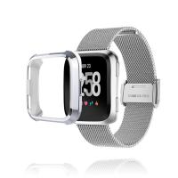 【CC】 Versa 2 3 4 Band With Protector Metal Watchband Accessories