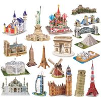 40 Style World Famous Architecture Building 3D Puzzle Model Construction 3D Jigsaw Puzzle Toys For Kids Christmas Gift