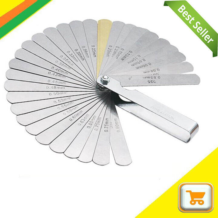 17 Blades Metric Thickness Gage Set Tappet Valve Feeler Gauge Gauges