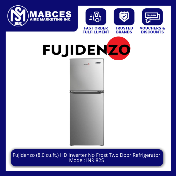 Fujidenzo 8.0 cu.ft. HD Inverter No Frost Two Door Refrigerator INR 82S ...