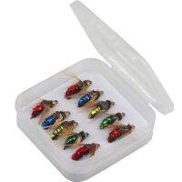 Hot Sale Brass Bead Head Fast Sinking Nymph Scud Fly Bug Worm Trout Fishing Flies Artificial Insect Fishing Bait Lure