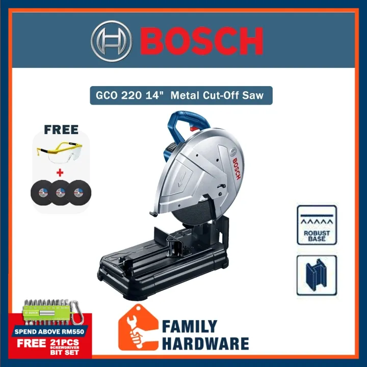 BOSCH GCO 220 Professional Metal CutOff Saw With Hex Key + Saw Blade