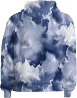 Unisex Youth Novelty Hoodies Sweatshirt Pullover,3D Tie-Dye Gradient Printed with Big Pocket Casual Trendy Streetwear Tops