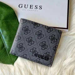 Original Guess Pebble Leather Slim Billfold Classic Men's Wallet