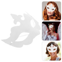 PickEgg 6pcs pulp diy มือทาสีหน้ากาก diy หน้ากาก cosplay paintable