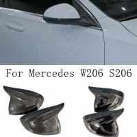 สำหรับ Mercedes Benz C คลาส W206 C200 C220 C260 C300 2022 + อุปกรณ์เสริมแต่งรถกระจกมองหลัง Lis Pigura กรอบฝาปิด