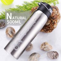 500Ml Stainless Steel Bike Water Bottle Outdoor Sport Running Mountain Cycling Warm-Keeping Jug Bicycle Kettle Drink Bottle Cup