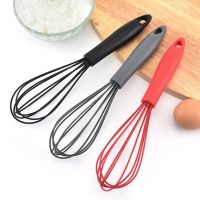 Multifunctional Rotary Manual Egg Beater Mixer Mini Plastic Kitchen Egg Whisk Bake Tool Egg Agitator Silicone Whisk