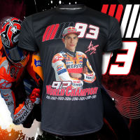 เสื้อยืดคอกลม T-shirt MotoGP World Champion เสื้อโมโตจีพี สำหรับแฟนคลับ มาร์ก มาเกซ#93 #MG0046 ไซส์ S-5XL