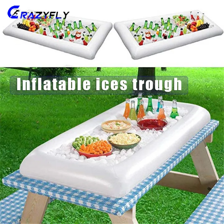 Inflatable Ice Serving Bar Pool Party Buffet Drink Cooler Floating Ice