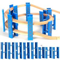 Wooden Railway Tracks Plastic Spiral Orbit All Kinds Bridge Piers Accessories fit for Biro All Brands Wooden Tracks Toys