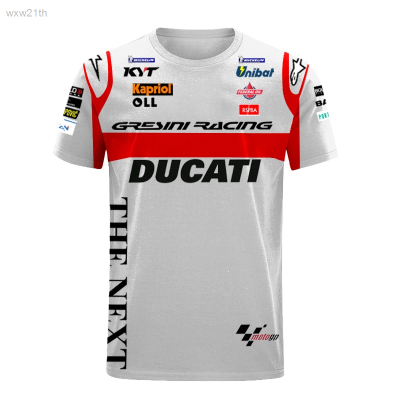 2023 Motorcycle Gp Racing Ducati Champion Enea Bastianini Bystander Printed Short Sleeve T-shirt 2022. Unisex