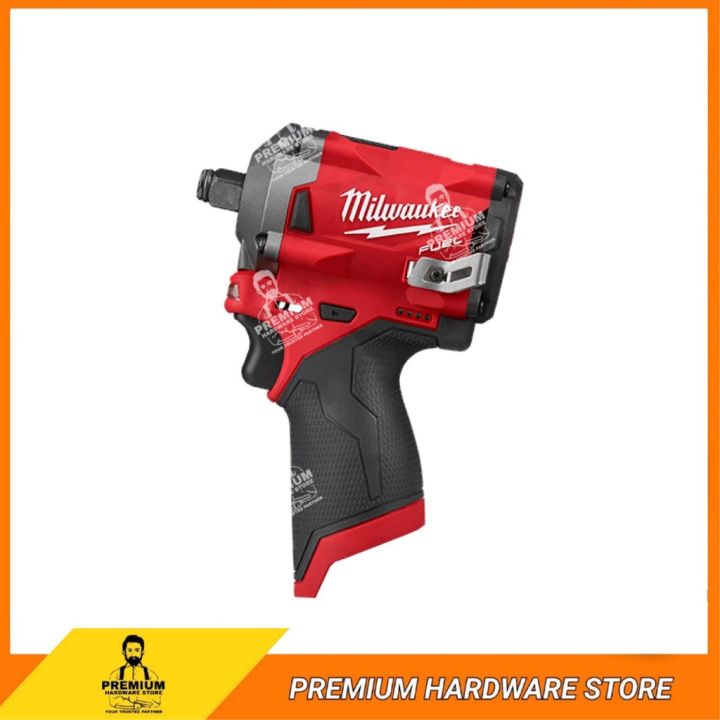 MILWAUKEE M12 Fuel Gen II 1/2" 339Nm Stubby Impact Wrench With Friction