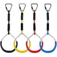 4 Pcs 42 cm Rope Loop Fitness Ring with Rope Childrens Rock Climbing Ring for Climbing Frames and Swings