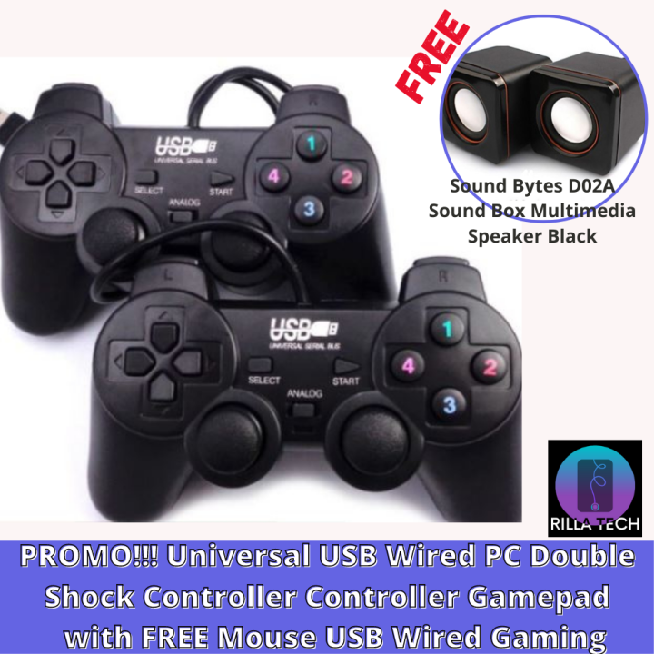 PROMO!!! Universal USB Wired PC Double Shock Controller Controller