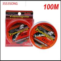 3SS3SONG 100m 100% Fluorocarbon ทนทาน สายเชือกแข็งแรง 0.8-6LB สายการประมง ลวดเชื่อม ไนลอน PA เส้นใยเดี่ยว