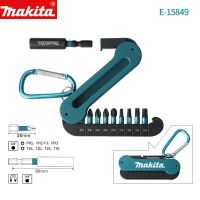 Makita ชุดข้อต่อไขควง E-15849 10ชิ้นไขควงไฟฟ้าไขว้หกเหลี่ยมข้อต่อไขควงปลอกแม่เหล็ก PH1 PH2 PH3 T15 T30 T25 T20