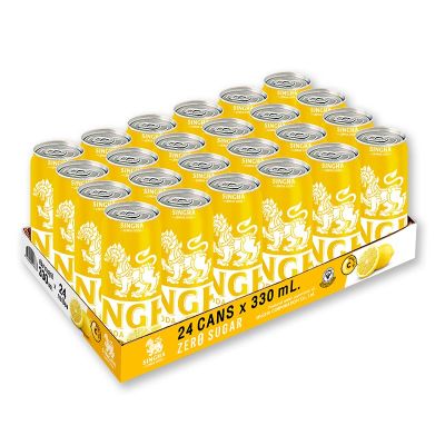สินค้ามาใหม่! สิงห์ เลมอน โซดา 330 มล. x 24 กระป๋อง Singha Lemon Soda 330 ml x 24 cans ล็อตใหม่มาล่าสุด สินค้าสด มีเก็บเงินปลายทาง